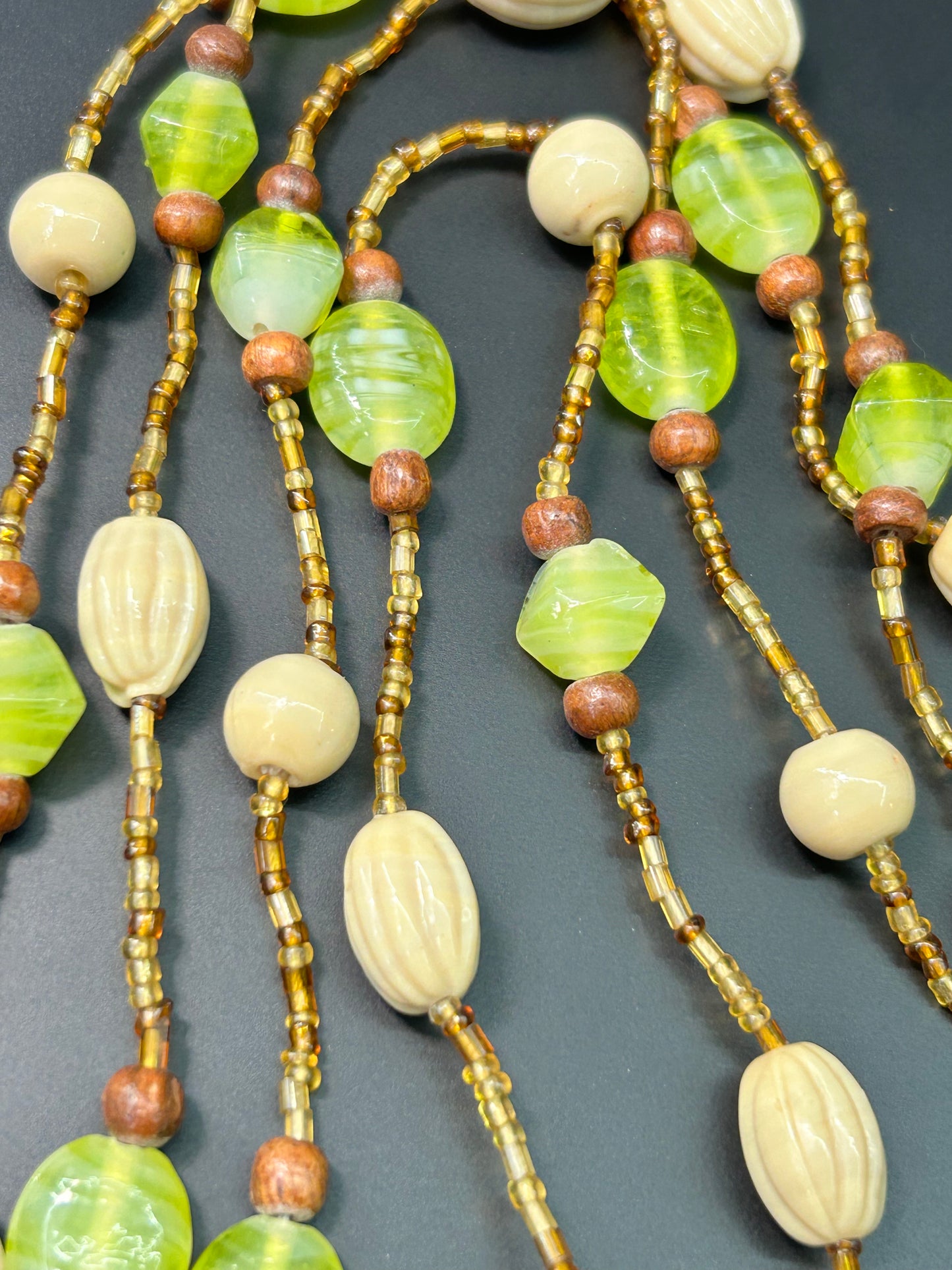 Vintage Glass & Seed Bead Necklace