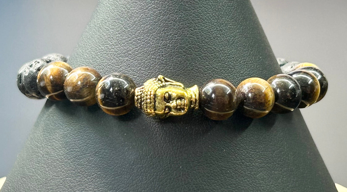 Tigers Eye Buddha Bracelet