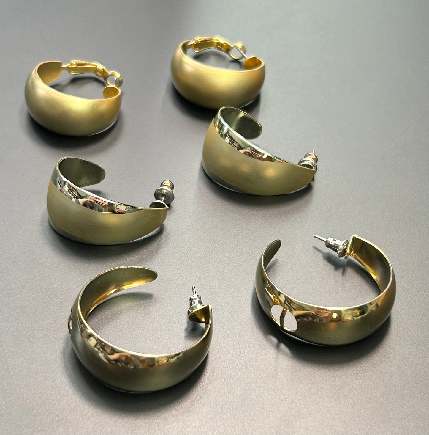 3 Pairs of Hoop Earrings