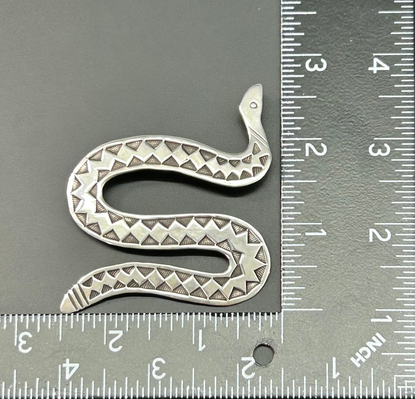 Sterling Silver Snake Brooch