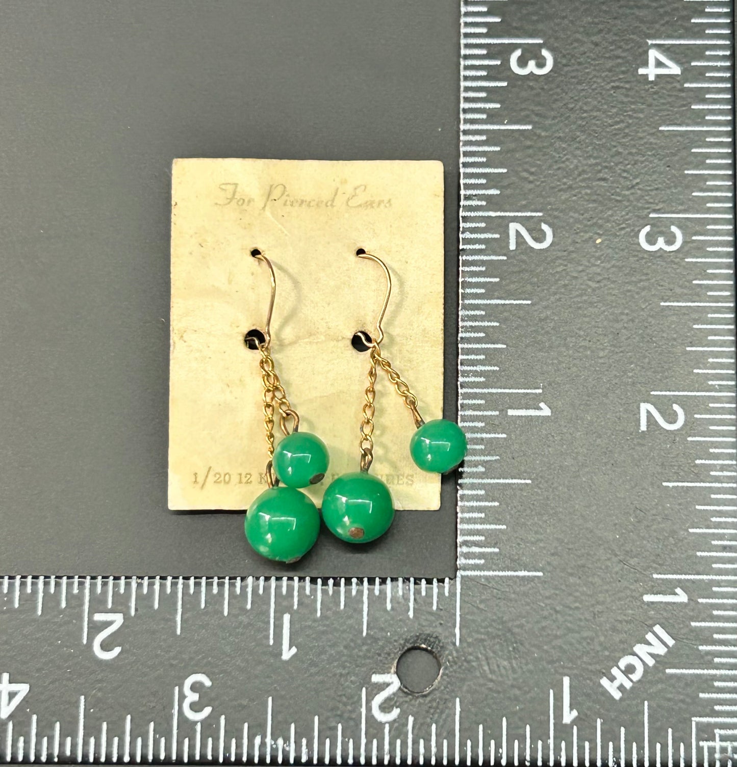 Vintage Glass Dangle Earrings