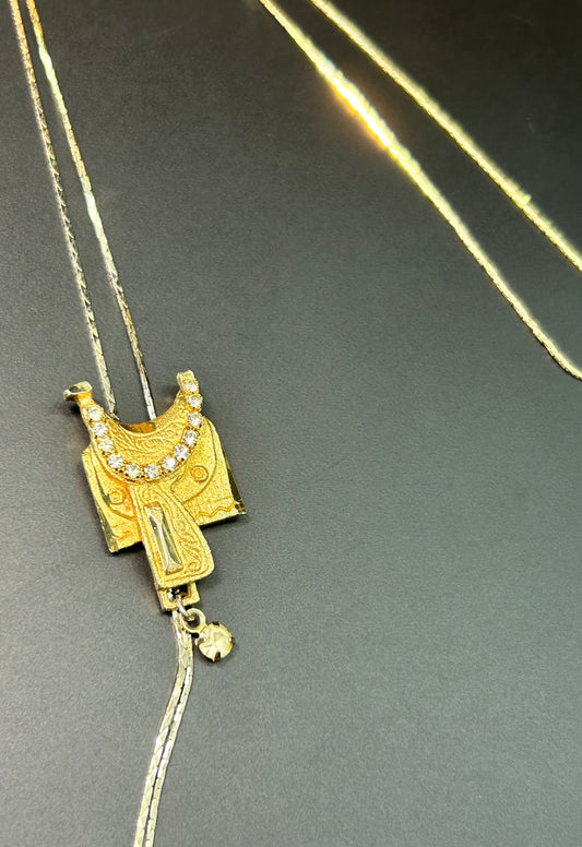 Saddle Bolo Style Necklace