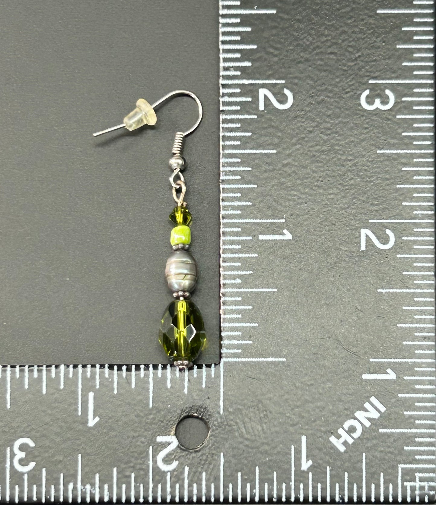 Glass & Pearl Earrings