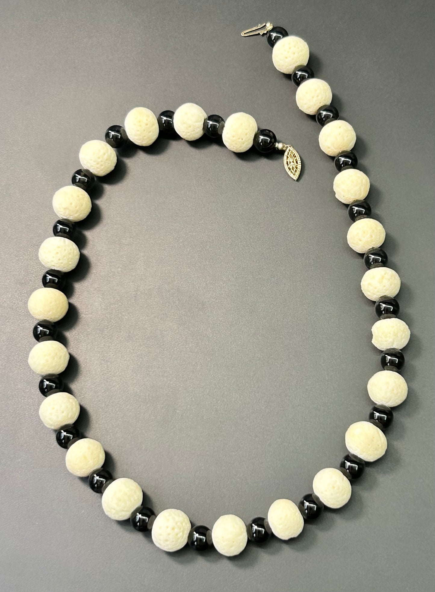 Sterling Silver White Sponge Necklace