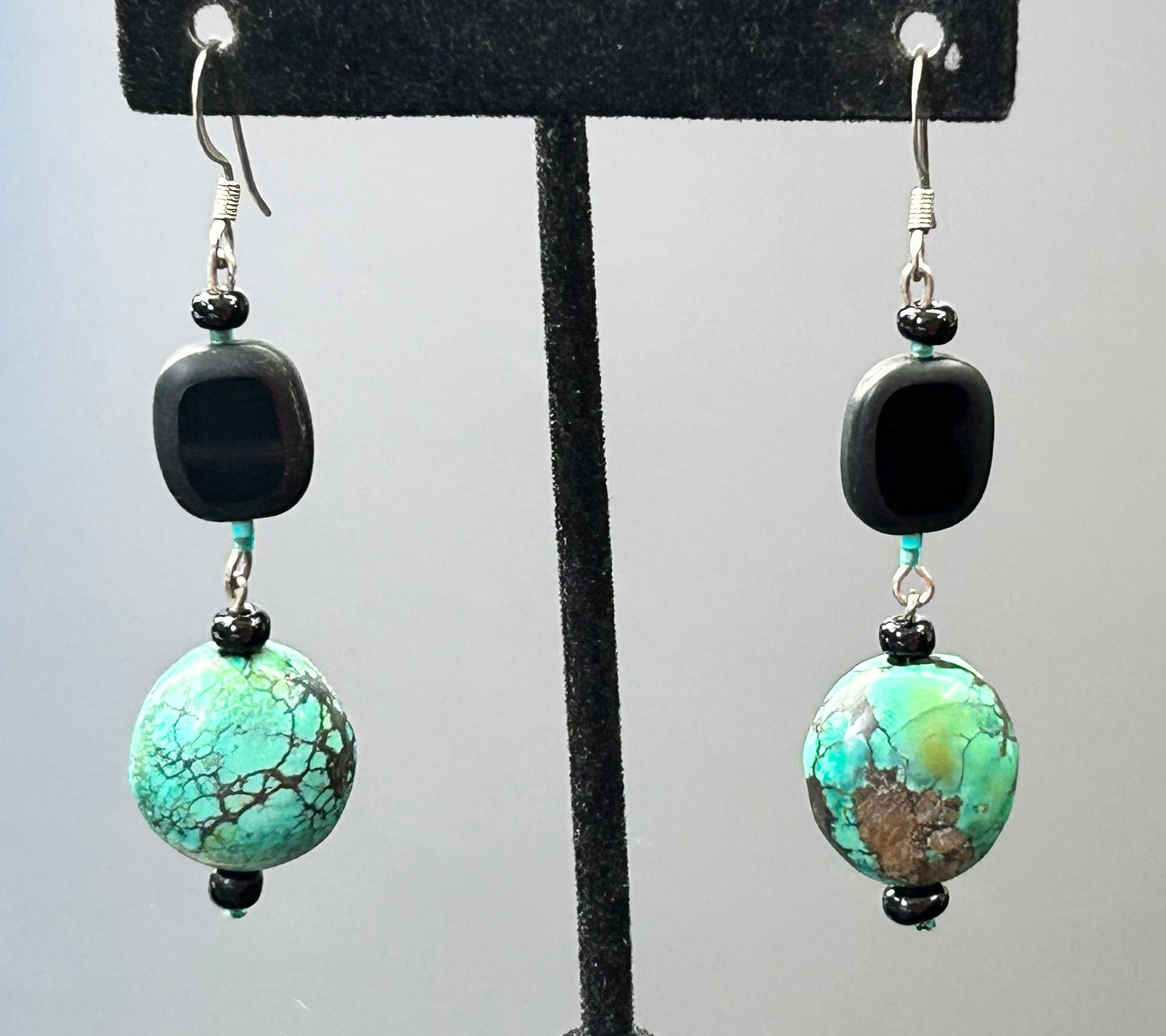 Glass & Turquoise Earrings