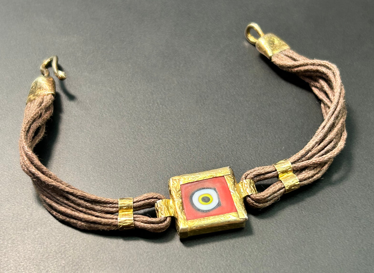 Sterling Silver Vermeil Evil Eye Bracelet