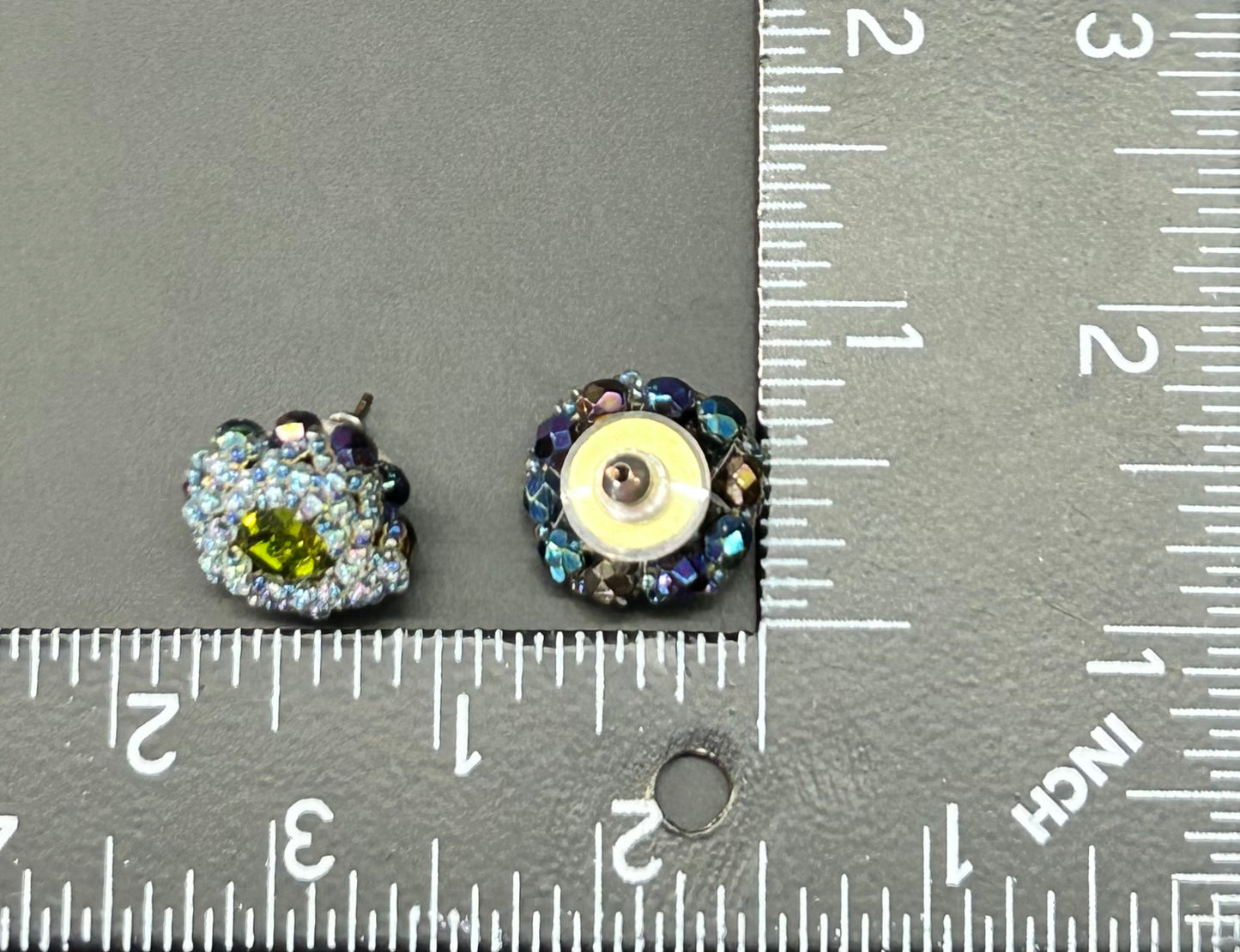 Seed Bead & Rhinestone Earrings