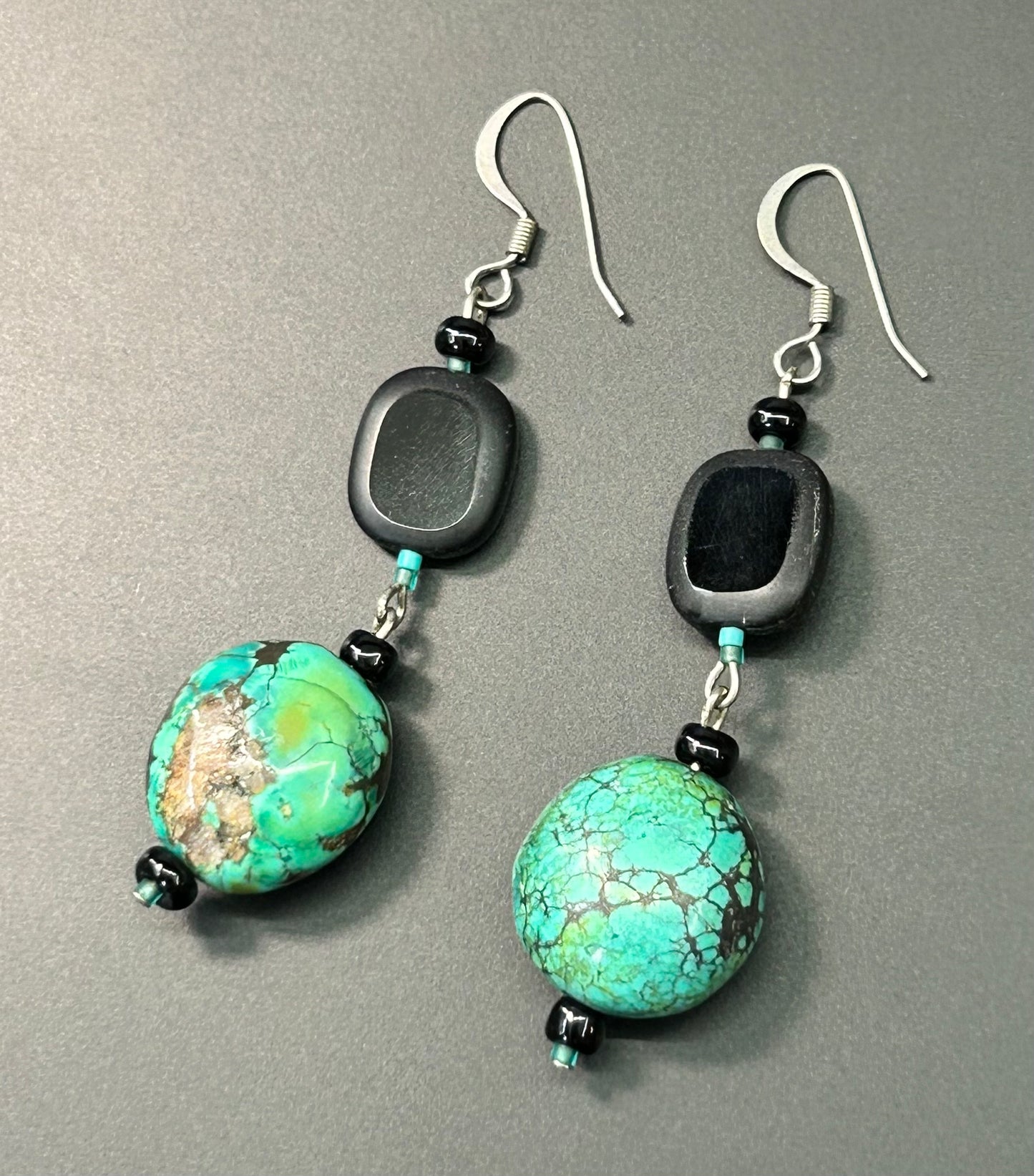 Glass & Turquoise Earrings