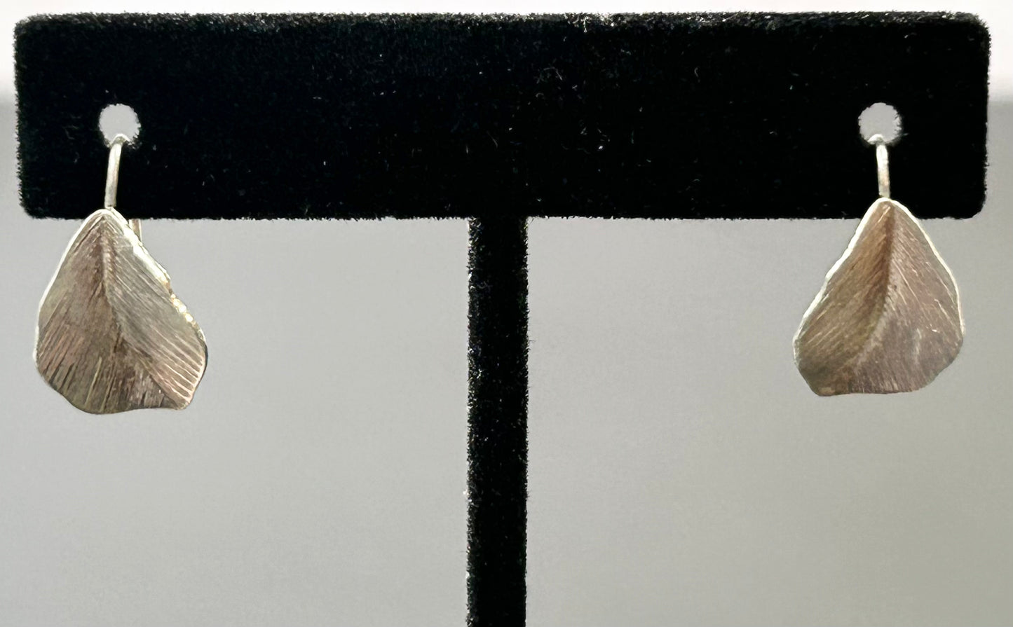 Sterling Silver Leaf Earrings