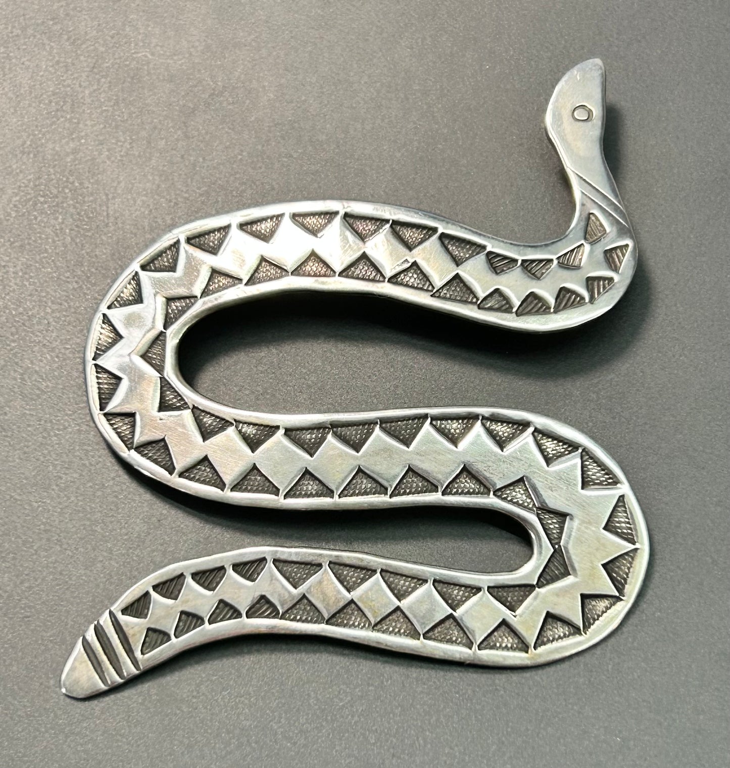 Sterling Silver Snake Brooch