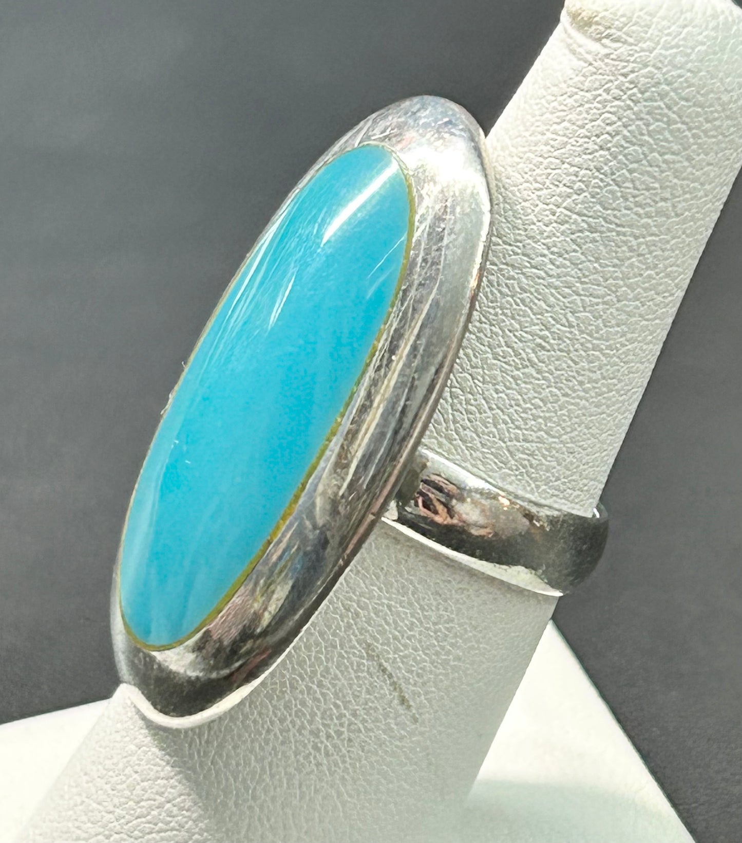 Sterling Silver Faux Turquoise Ring