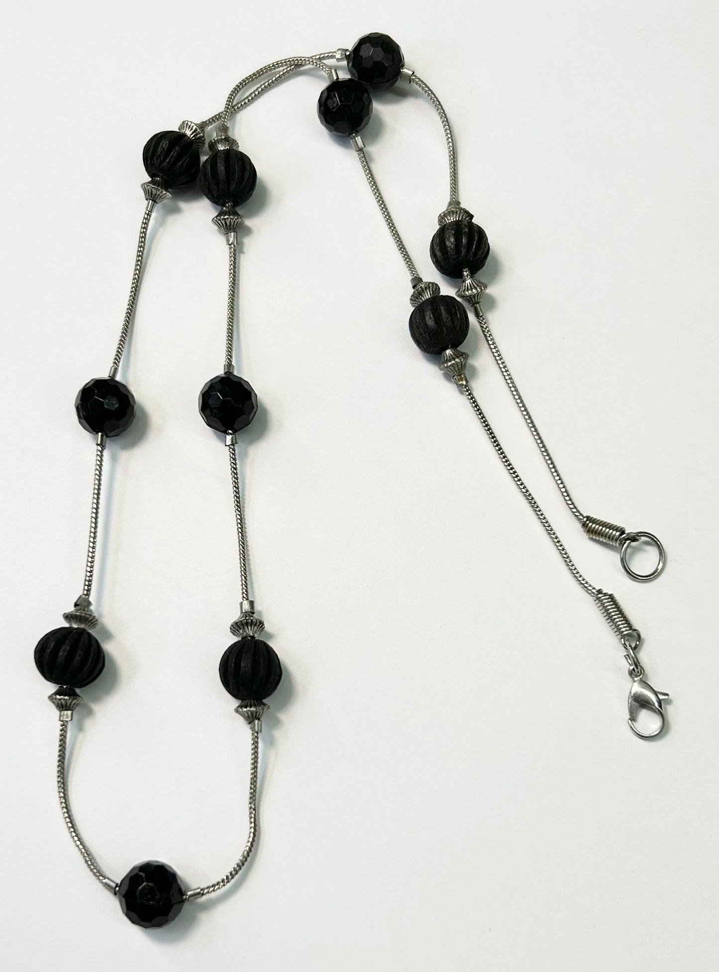 Wood & Acrylic Bead Necklace