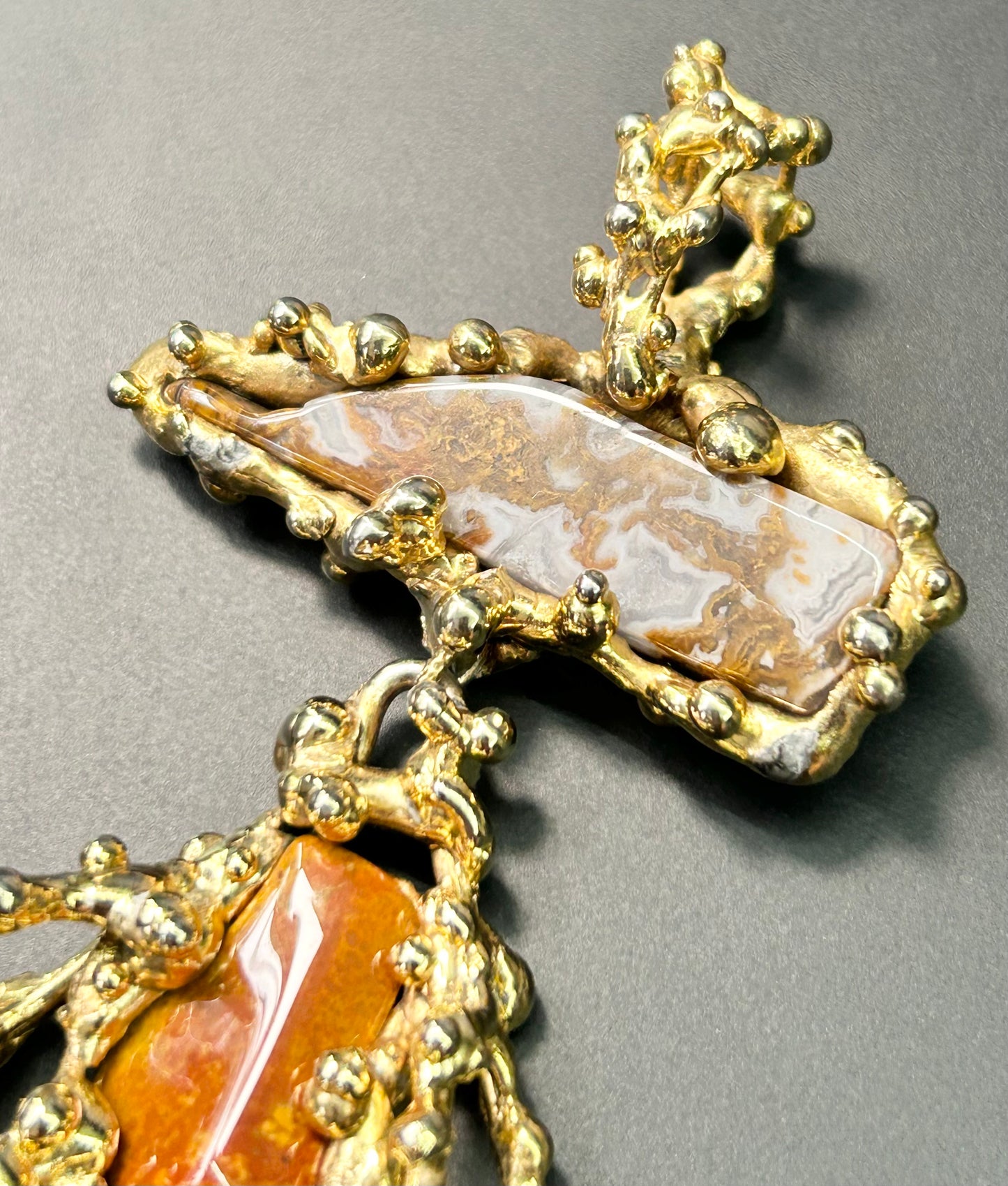 Artisan Stone Brutalist Pendant