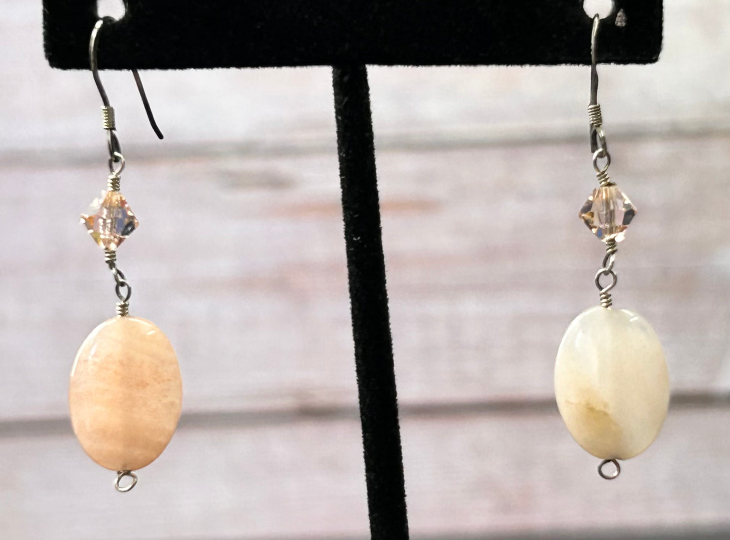 Sterling Silver Rose Quartz Earrings