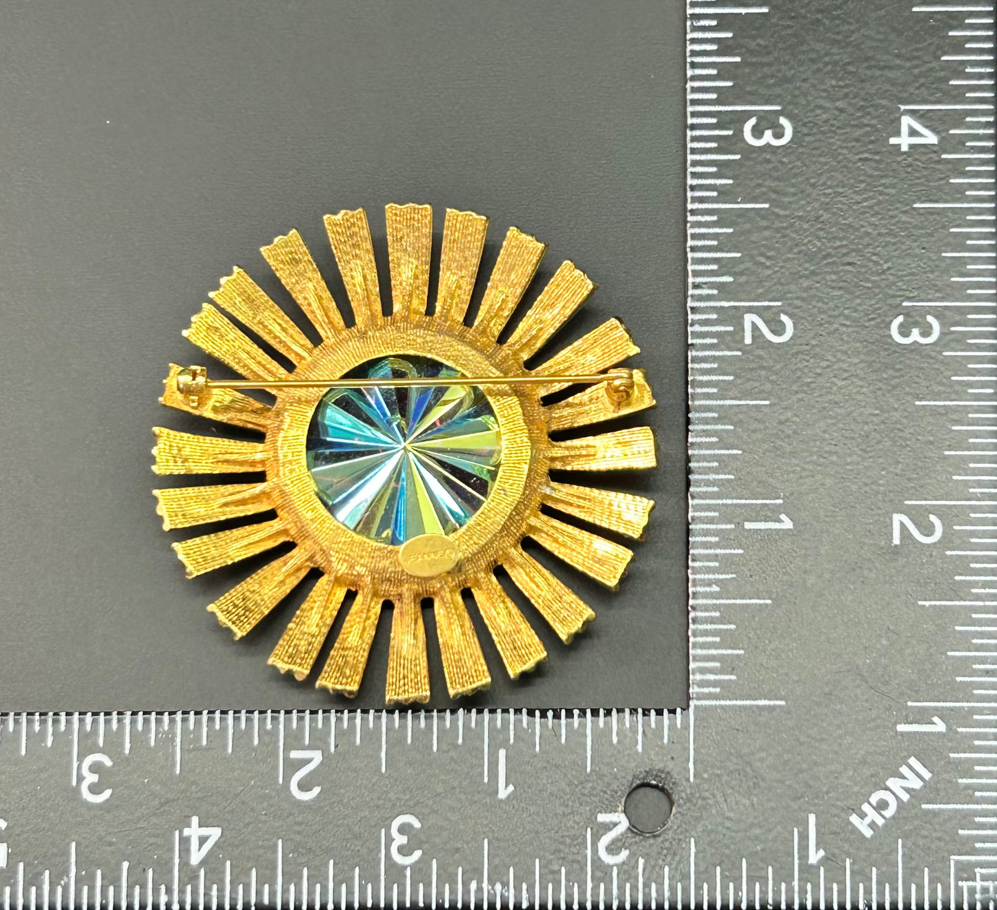 Jeanne Vintage Sunburst Brooch