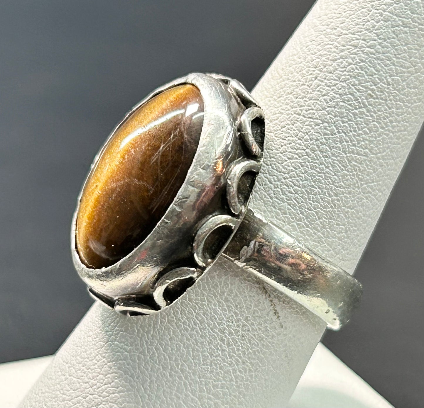Sterling Silver Tigers Eye Ring
