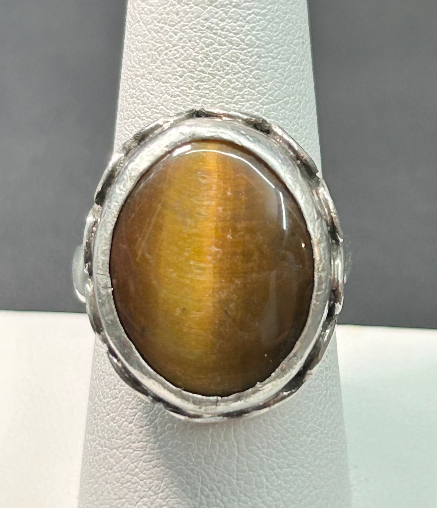 Sterling Silver Tigers Eye Ring