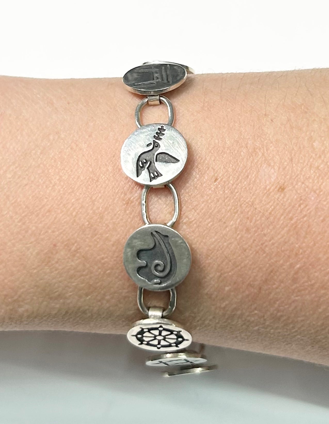Sterling Silver Coexist Bracelet