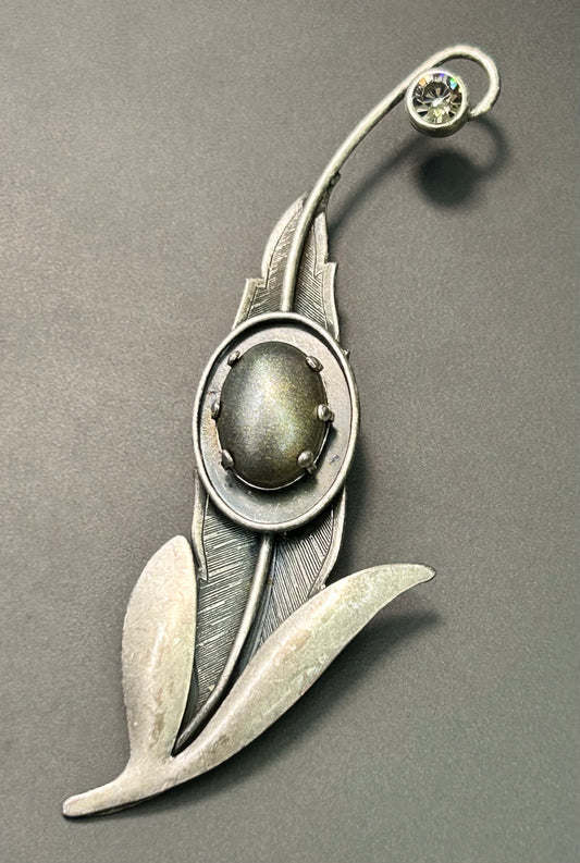 Vintage Silver Tone Brooch