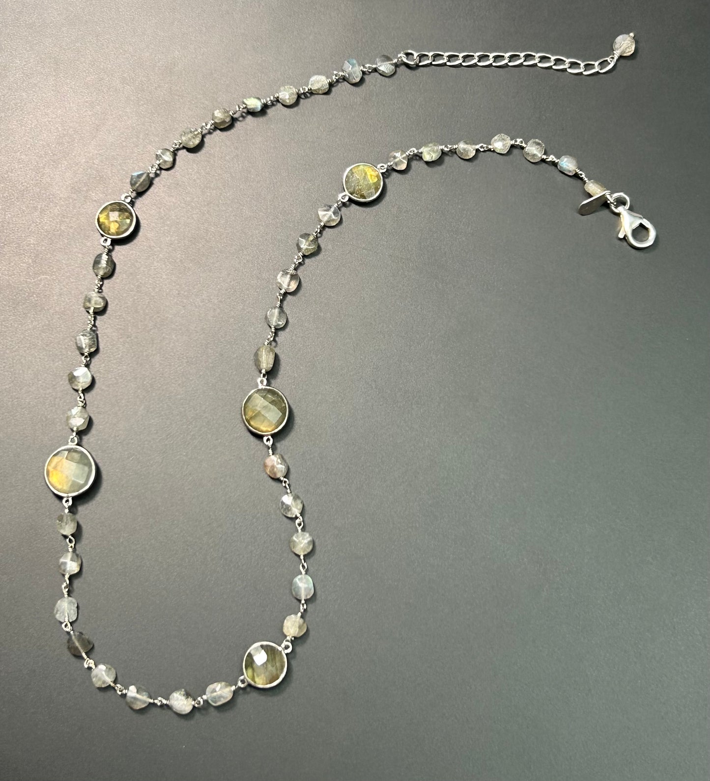 Sterling Silver Labradorite Necklace