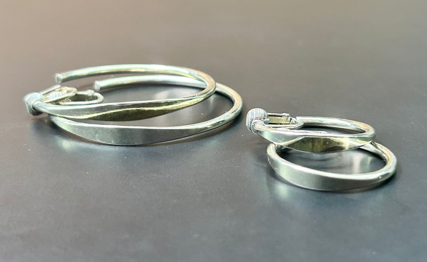 Gold Tone Hoop Earrings