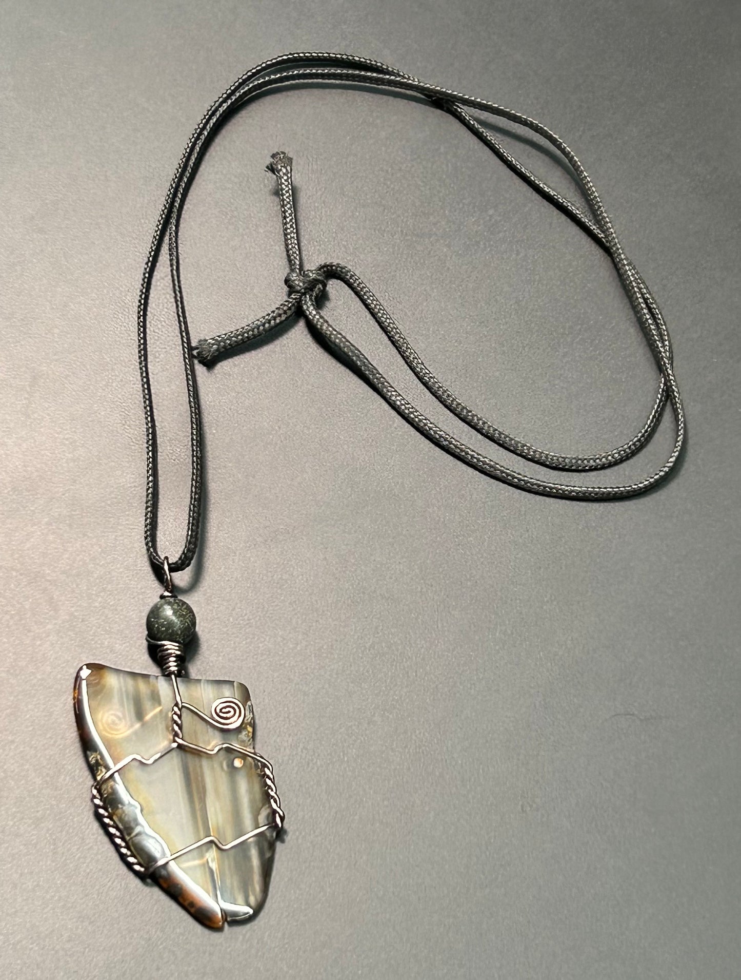 Agate Cord Necklace