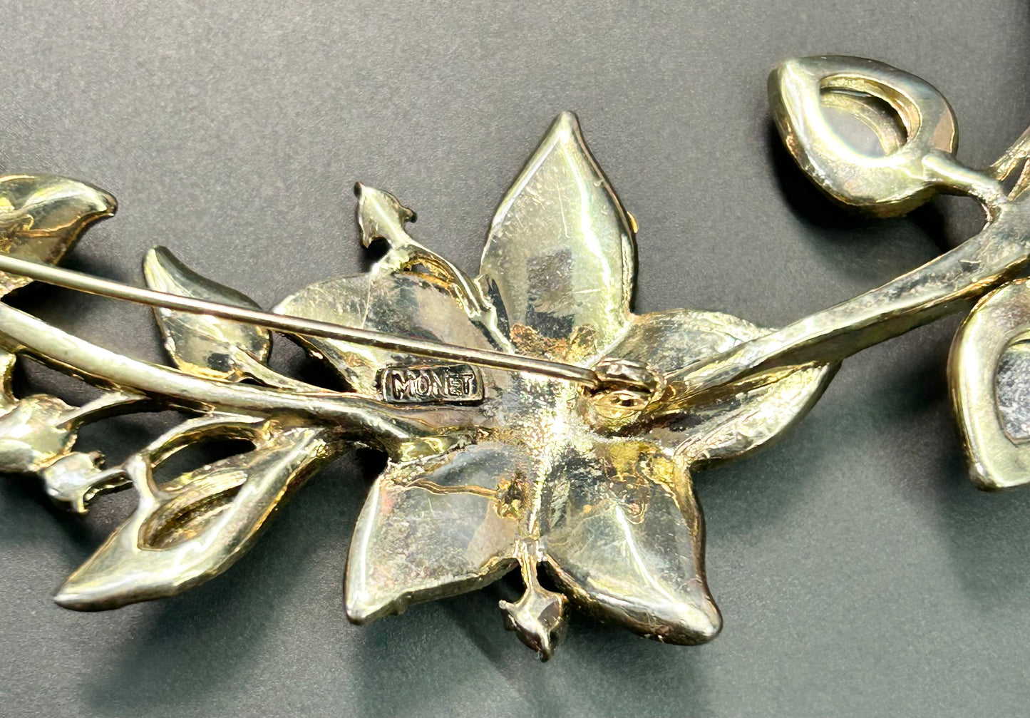 Monet Rhinestone Brooch