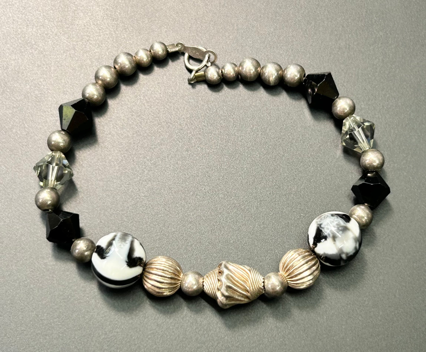Sterling Silver Beaded Bracelet