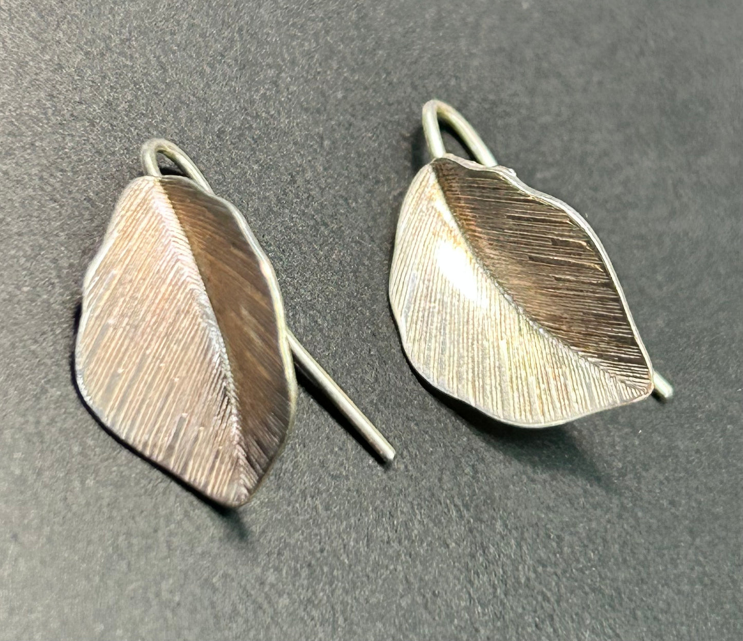 Sterling Silver Leaf Earrings