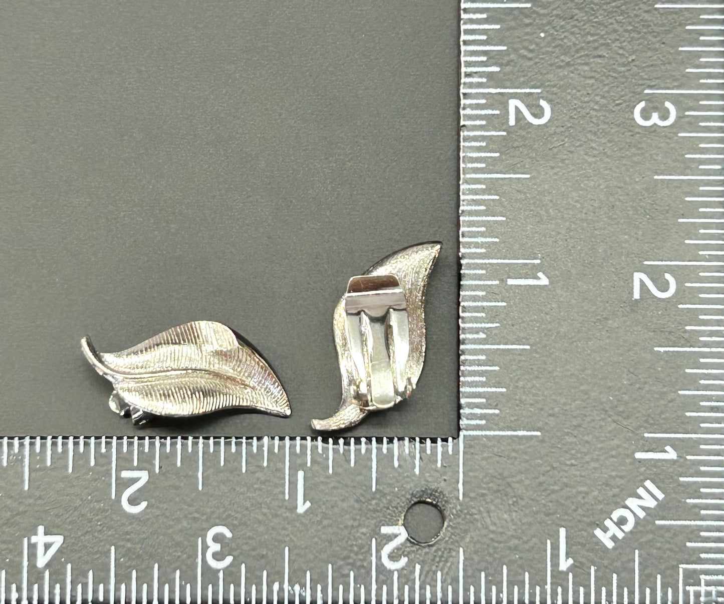 Silver Tone Clip Earrings