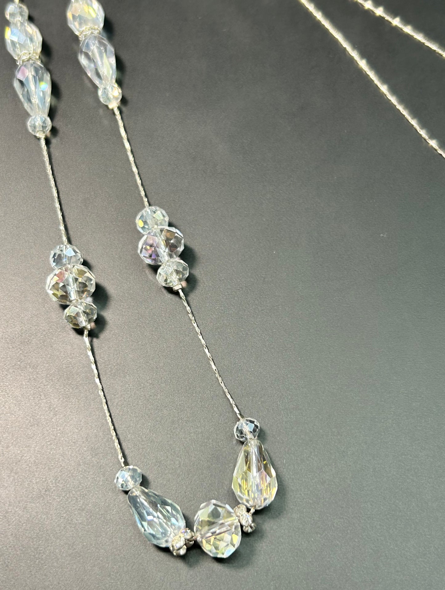 AB Faceted Glass Necklace