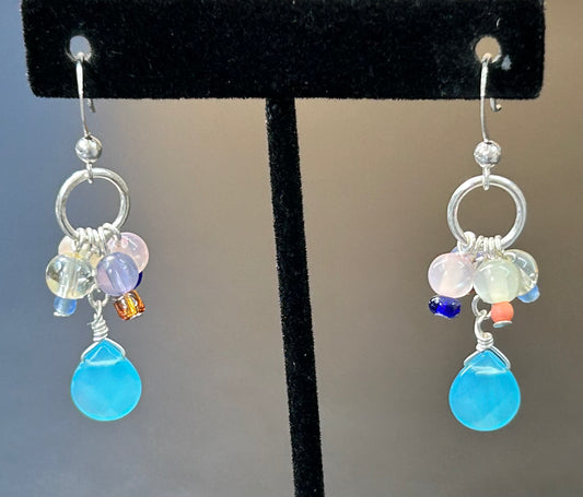 Glass Dangle Earrings