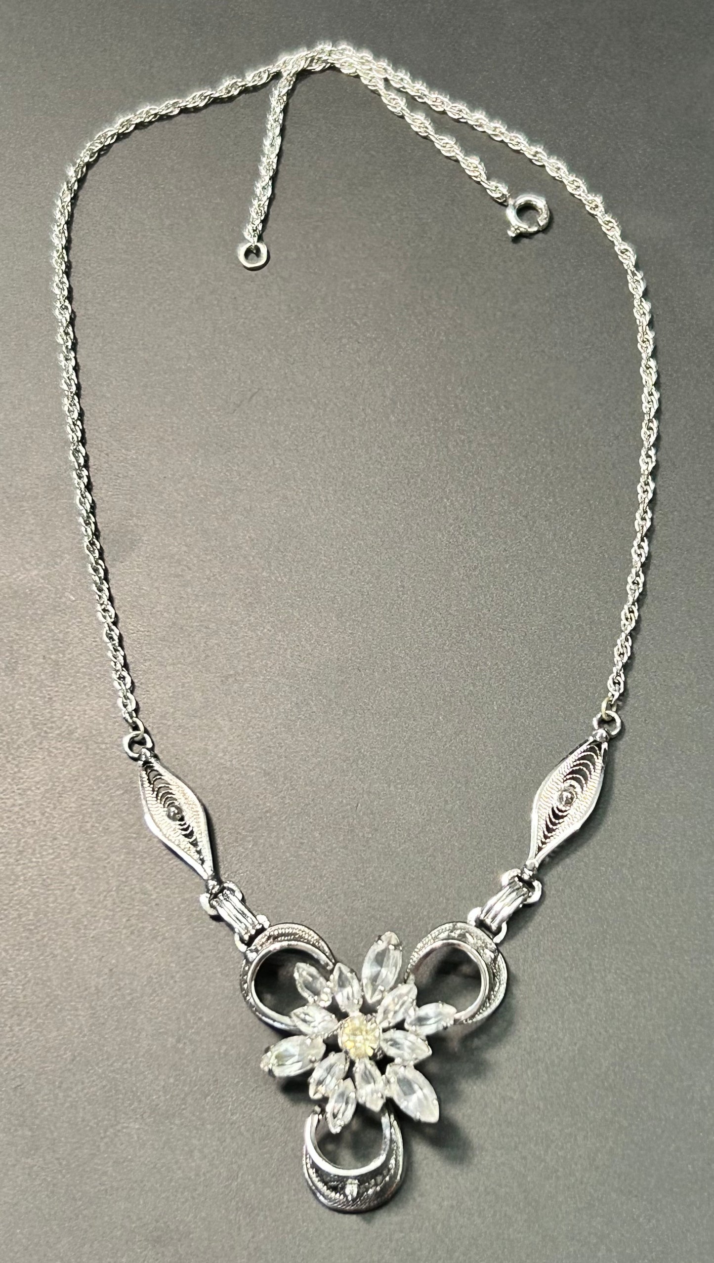 AmLee Sterling Silver Filigree Necklace