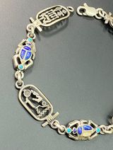 Sterling Silver Egyptian Bracelet