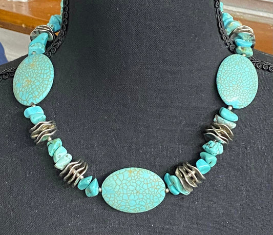 Dyed Stone Necklace