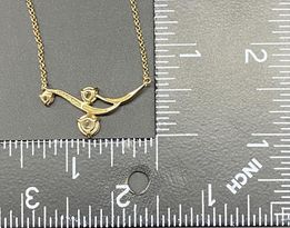 Sterling Silver Vermeil CZ Necklace
