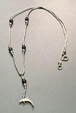 Sterling Liquid Silver Dolphin Necklace