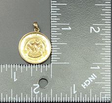 Sterling Silver & Vermeil Eagle Diamond Pendant