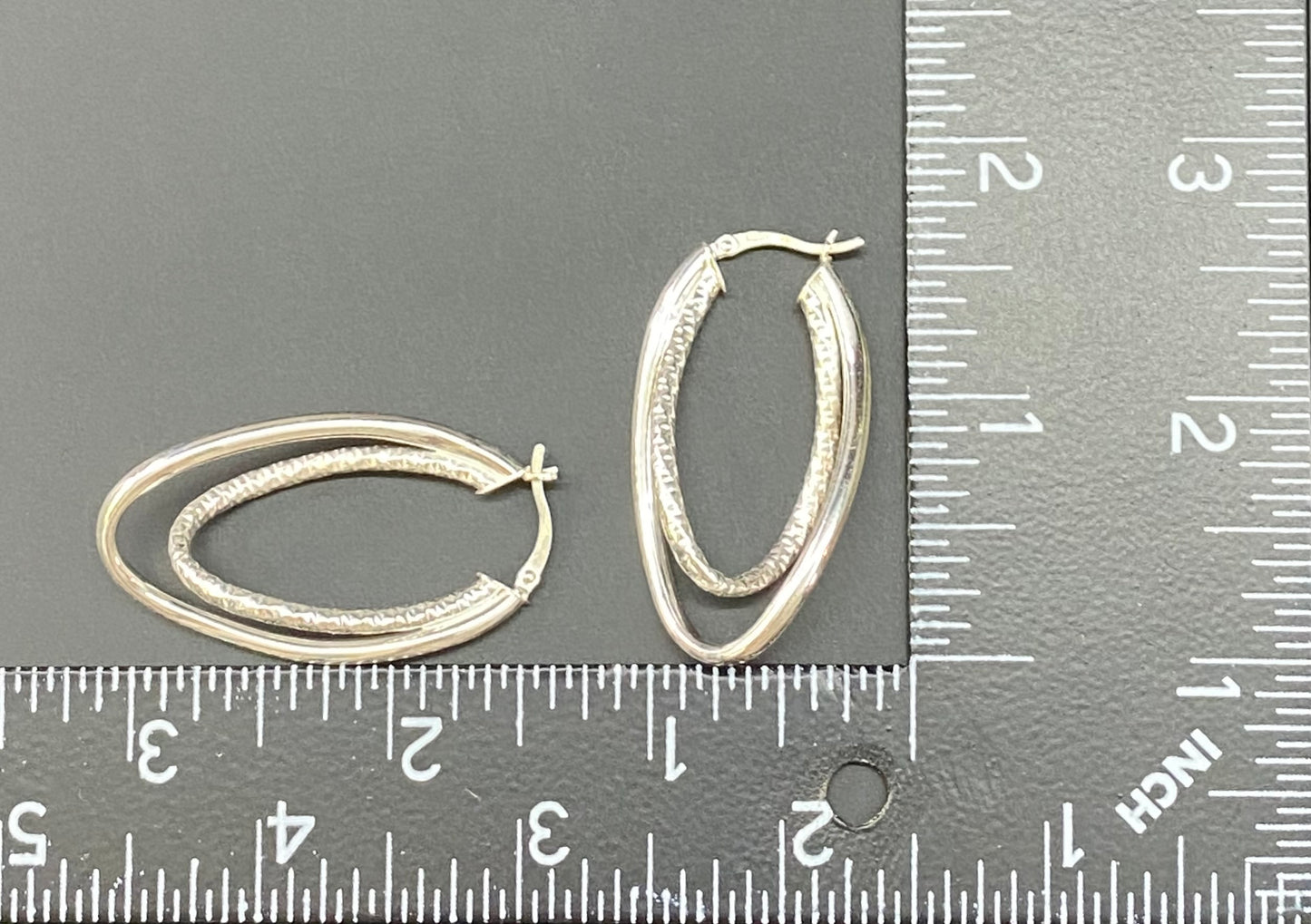 JCM Sterling Silver Hoop Earrings