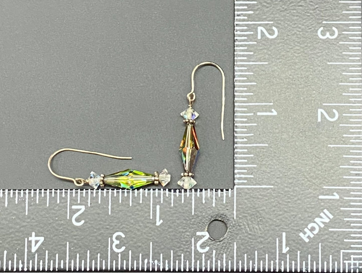 Sterling Silver Glass Bead Earrings