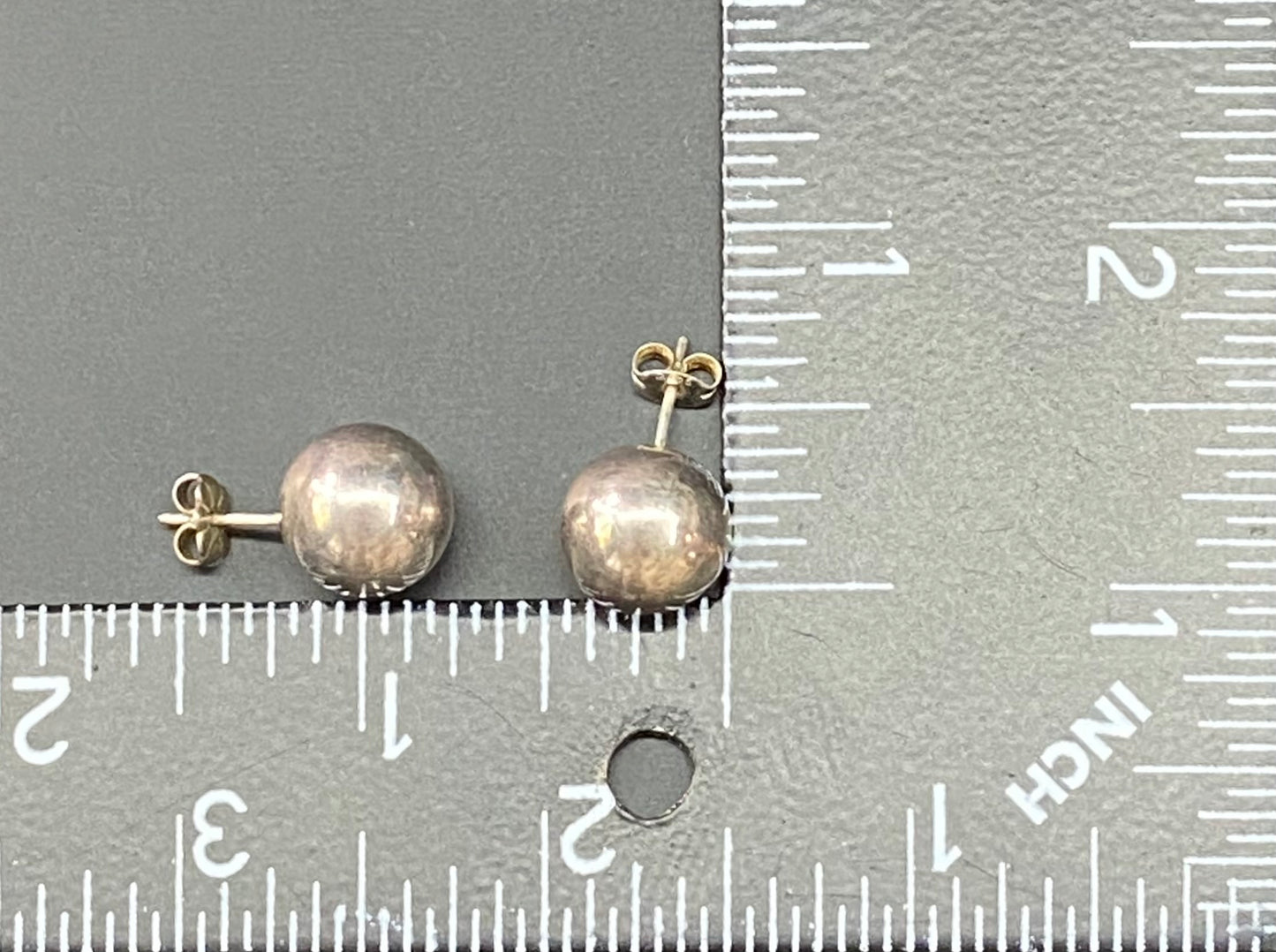Sterling Silver Ball Stud Earrings