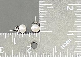 Sterling Silver Pearl Earrings