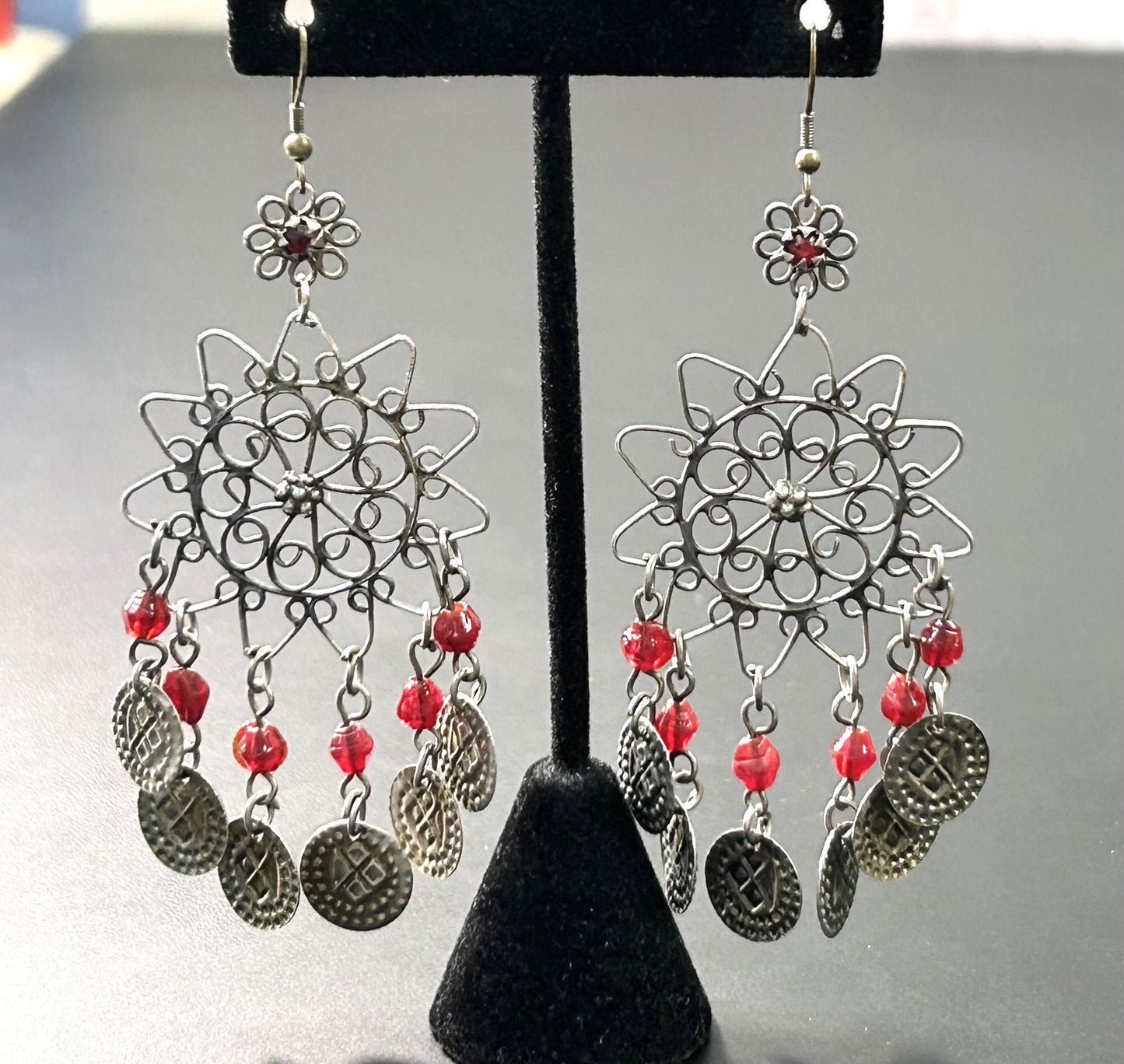 Ornate Flower Earrings