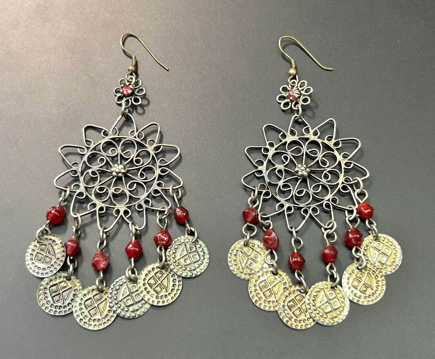 Ornate Flower Earrings