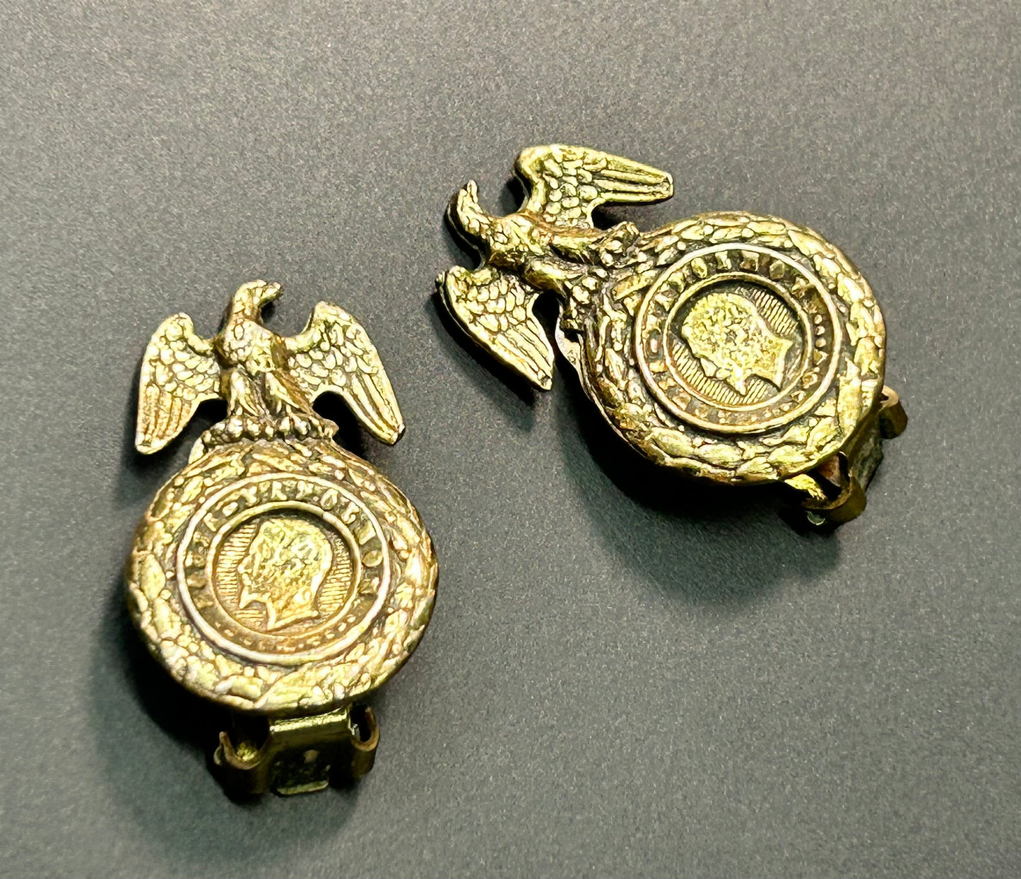 Zentall Eagle Clip Earrings