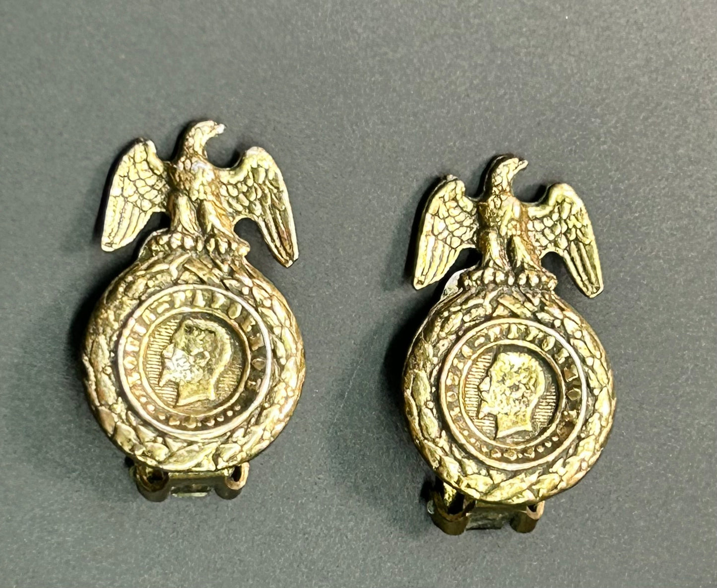 Zentall Eagle Clip Earrings