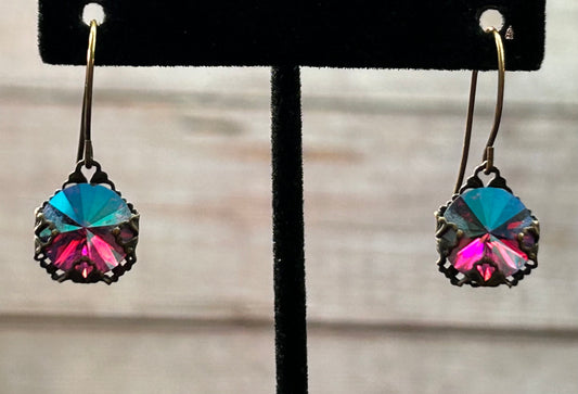 Rivoli AB Rhinestone Earrings