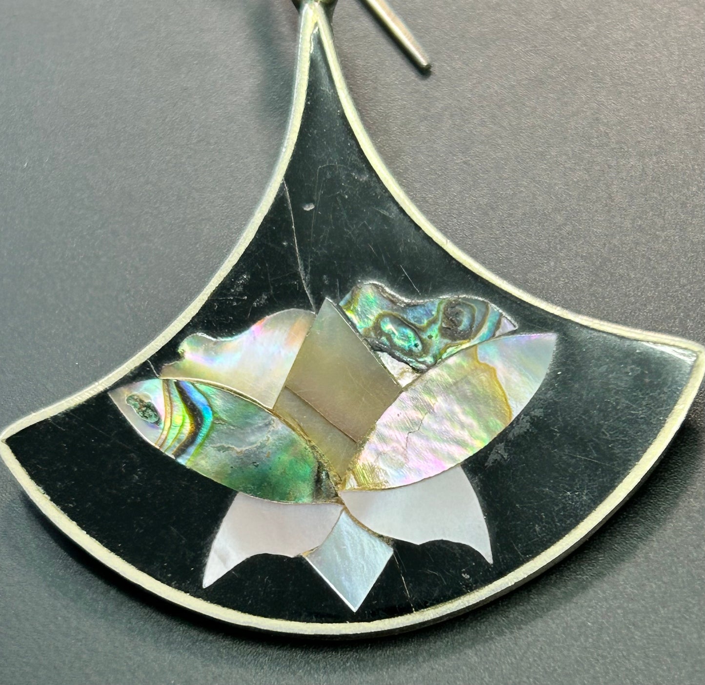 Alpaca Mexico Abalone Earrings