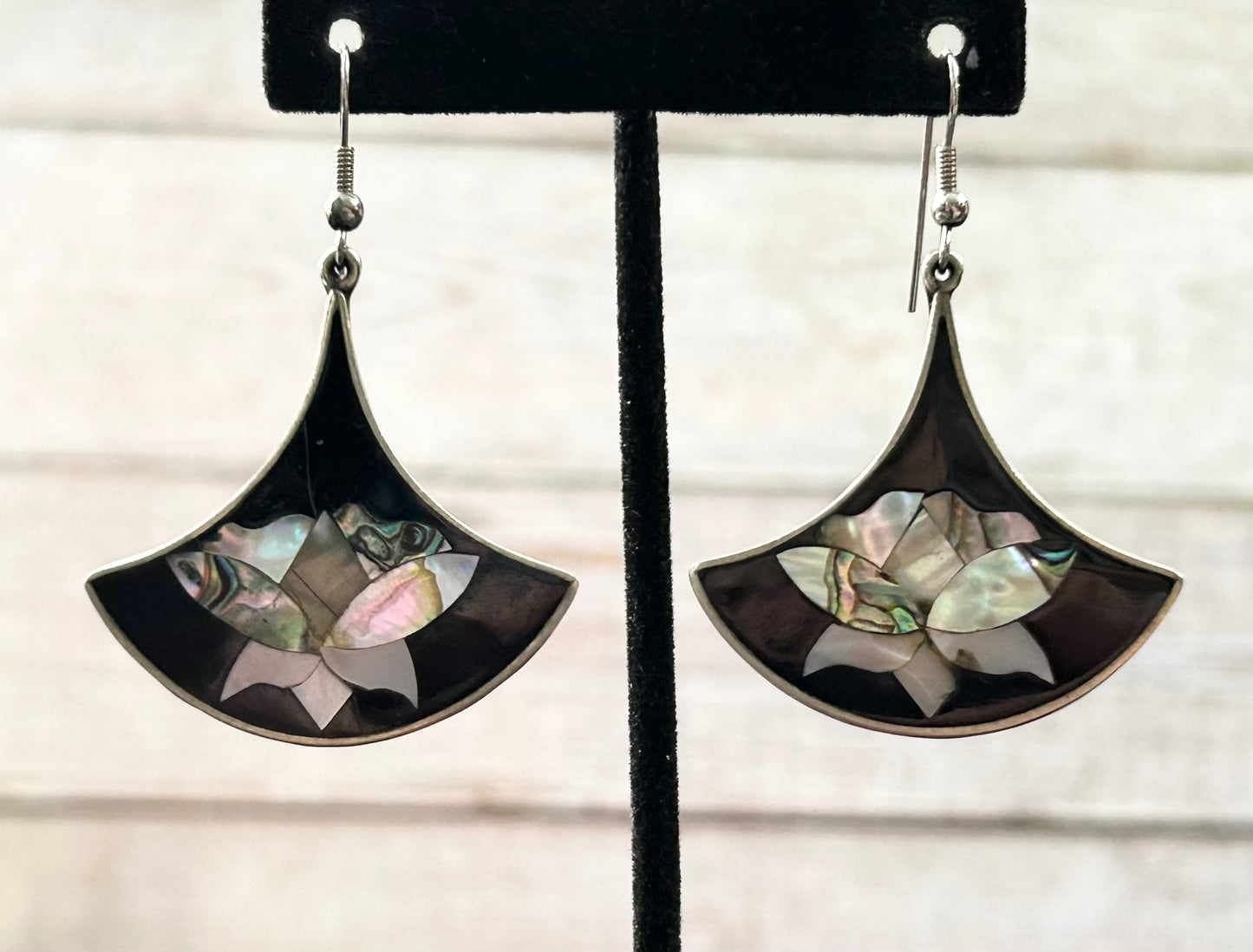 Alpaca Mexico Abalone Earrings