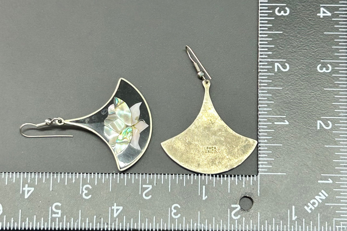 Alpaca Mexico Abalone Earrings